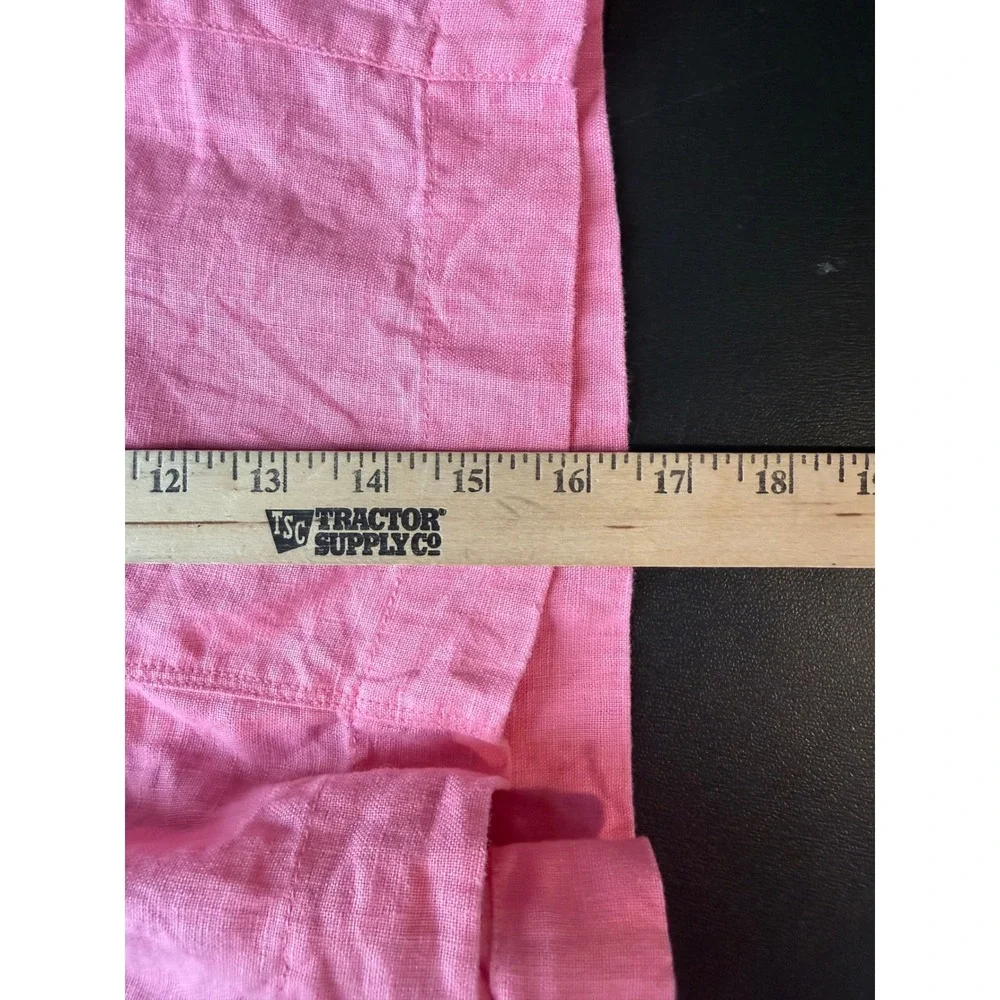 Athleta Womens XL Retreat Linen Shorts Pink Elastic Waist Drawstring Casual